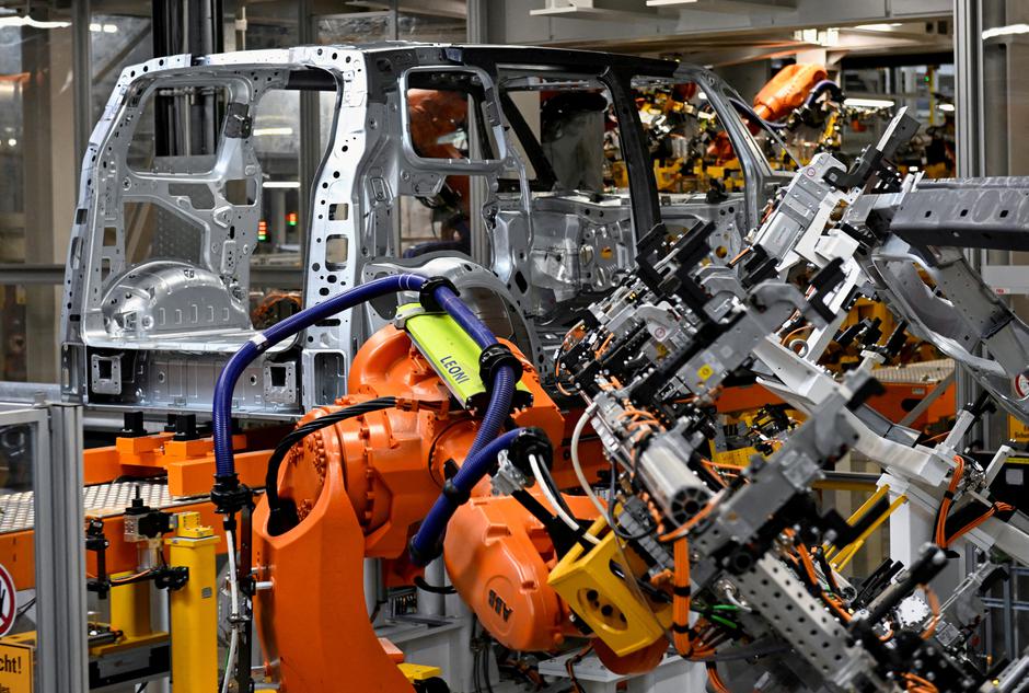 FILE PHOTO: Volkswagen's ID Buzz is pictured in a production line in Hanover