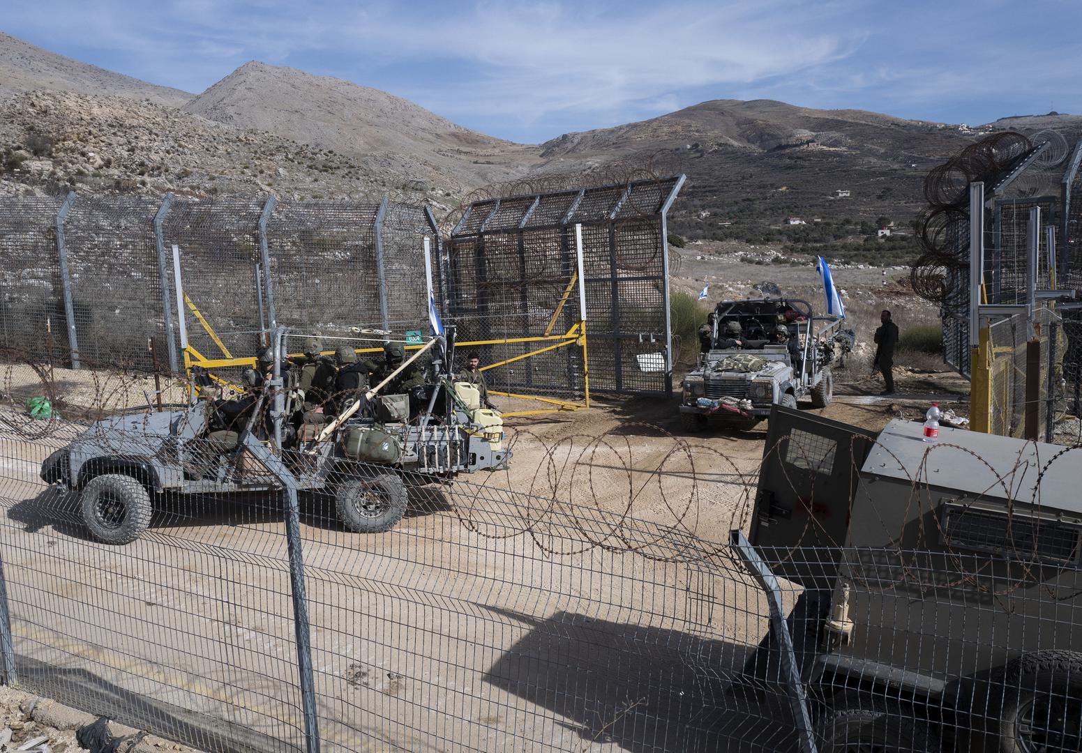 Israeli soldiers exiting from Syria into Israeli through the border fence with Syria in the northern Israeli-controlled Golan Heights on December 10, 2024. Israel is extending is presence on the ground inside Syria following the Syrian rebel takeover of most of the country in the past days. Photo by Jim Hollander/UPI Photo via Newscom Photo: JIM HOLLANDER/NEWSCOM