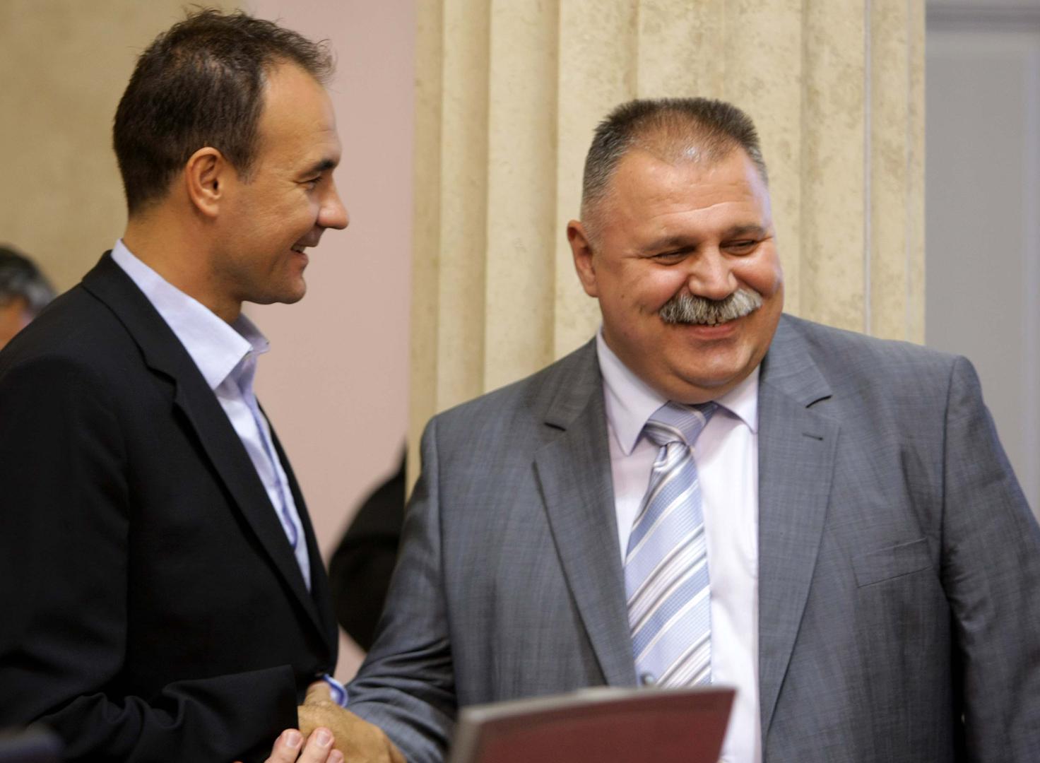 15.07.2008., Zagreb - Sjednica Hrvatskog sabora. Godisnje izvjesce o radu Agencije za zastitu trzisnog natjecanja za 2007. godinu. Perica Bukic, Ivan Suker. Photo: Sanjin Strukic/PIXSELL