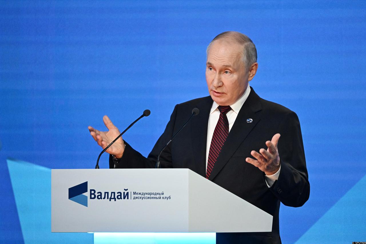 Russian President Putin attends Valdai Discussion Club