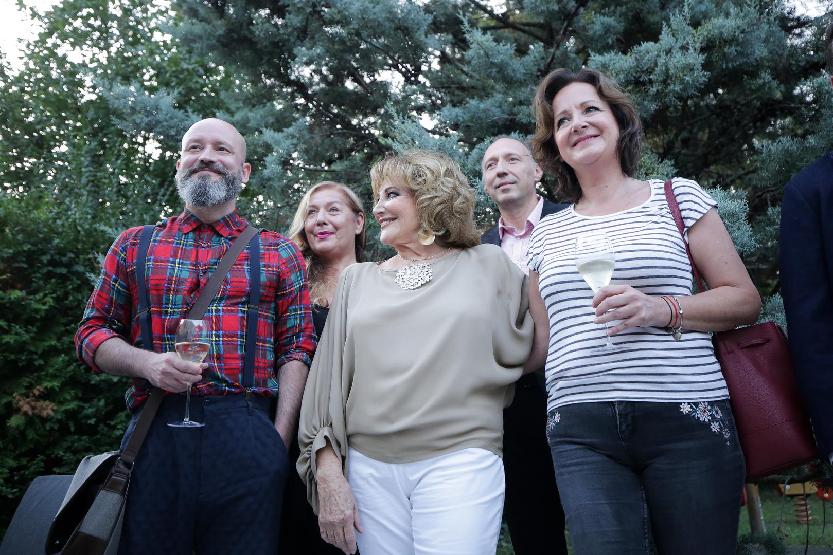 21.09.2020., Zagreb - Svecana promocija albuma Tereze Kesovije i spota za pjesmu "Ima te" u restoranu Okrugljak. Aljosa Seric, Tereza Kesovija, Katja Restovic
 Photo: Emica Elvedji/PIXSELL