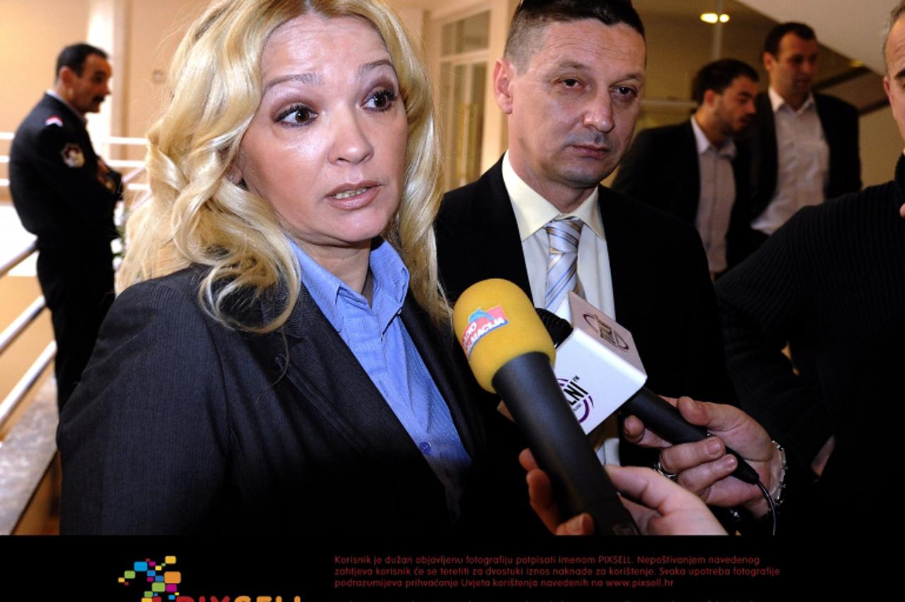 \'27.02.2012., Split - Banovina, sjednica gradskog vijeca. Sanja Bilac (HDZ). Photo: Tino Juric/PIXSELL\'