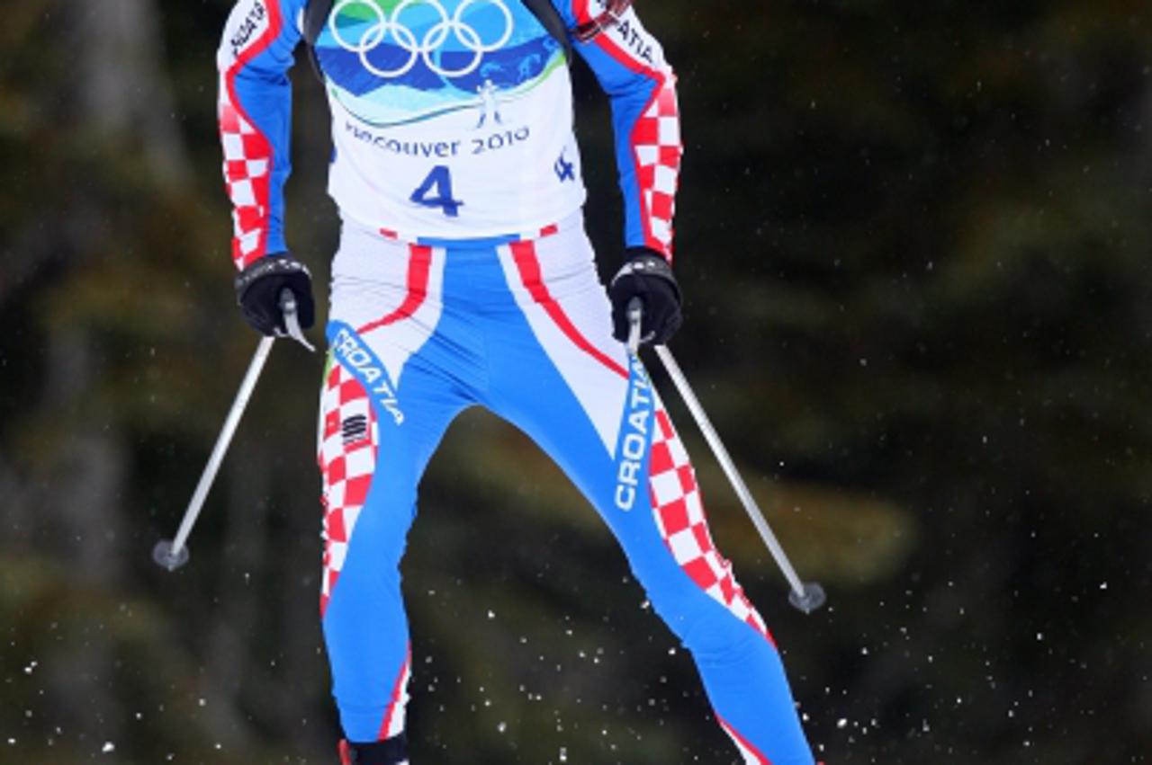 'Croatia\'s Jakov Fak in the Mens 10km Biathlon Sprint at Whistler Olympic Park Photo: Press Association/Pixsell'