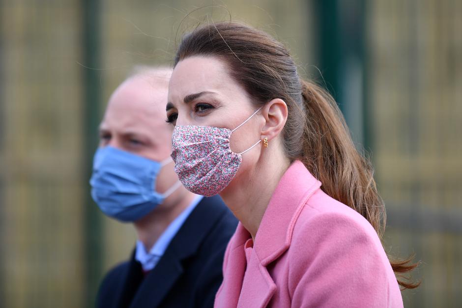 Britain's Prince William and Catherine, Duchess of Cambridge visit to School 21 in London