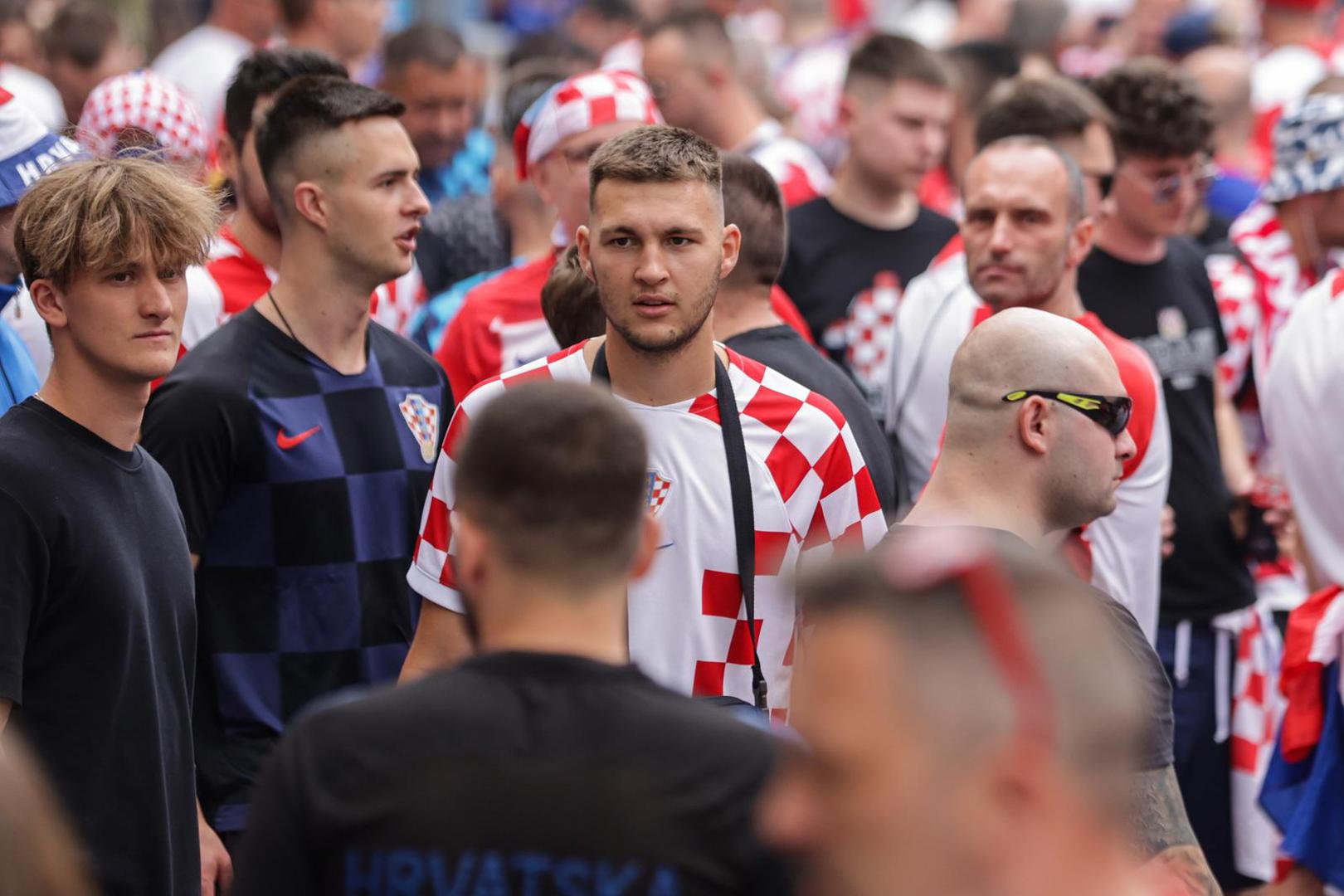 18.06.2023., Rotterdam, Nizozemska - Navijacko ozracje u centru grada uoci vecerasnje utakmice finala Lige nacija izmedju Hrvatske i Spanjolske.  Photo: Luka Stanzl/PIXSELL