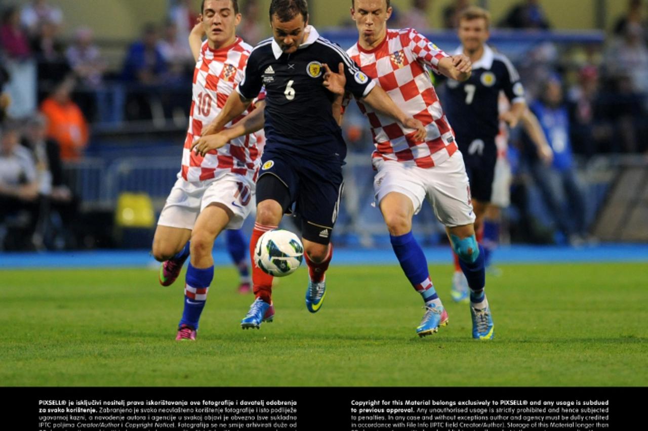 '07.06.2013., stadion u Maksimiru, Zagreb - Kvalifikacijska nogometna utakmica izmedju Hrvatske i Skotske za Svjetsko nogometno prvenstvo u Brazilu 2014. godine.  Photo: Daniel Kasap/PIXSELL'