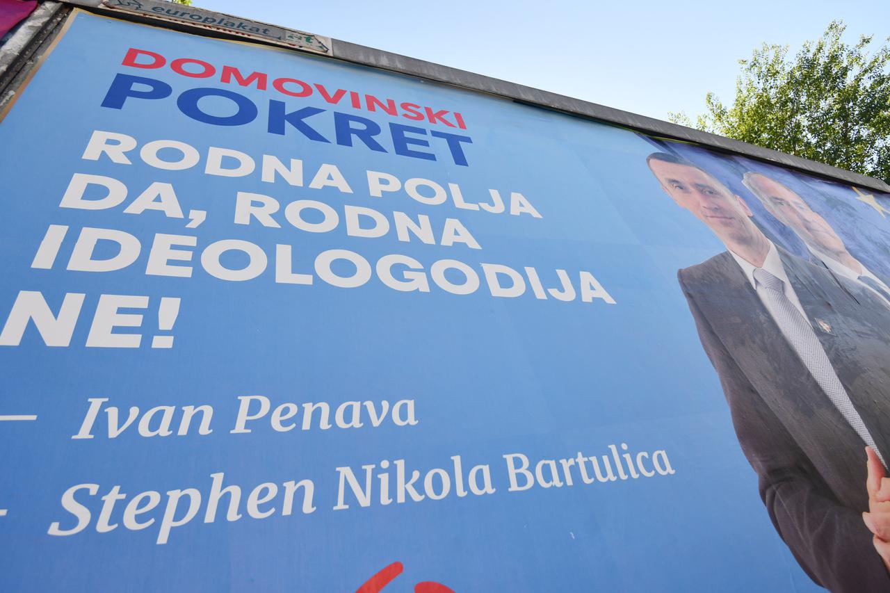 Šibenik: Pogreška na plakatima Domovinskog pokreta za Europski parlament