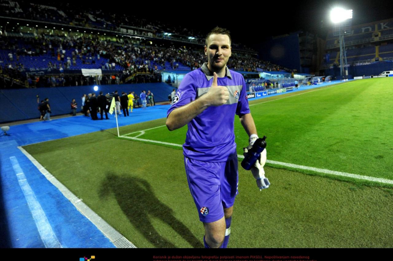 '22.08.2012., stadion Maksimir, Zagreb - 1. utakmica doigravanja za ulazak u skupinu Lige prvaka, GNK Dinamo - NK Maribor. Ivan Kelava Photo: Marko Lukunic/PIXSELL'