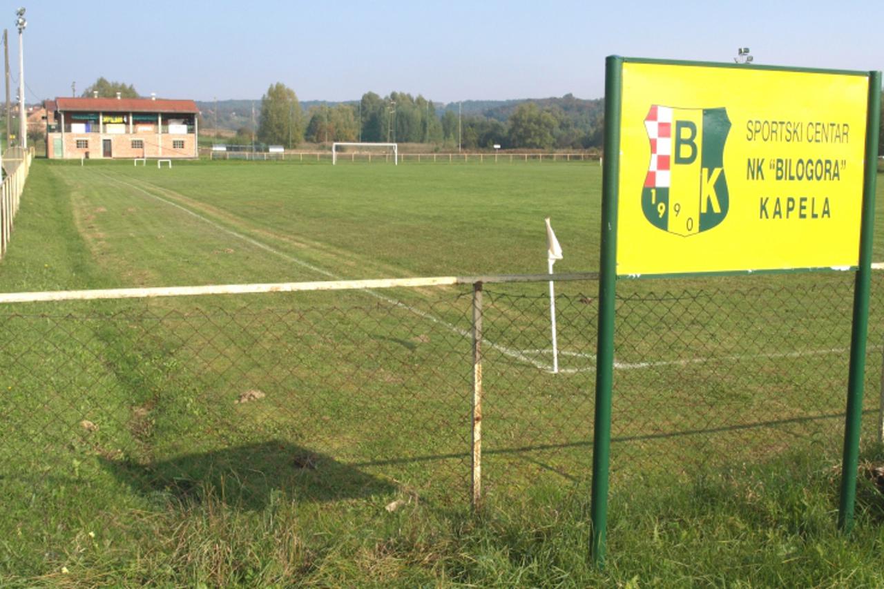 '13.10.2010., Bjelovar - Da bi mogao koristiti igraliste NK-a Bilogore iz kapele, nogometni klub Hajduk iz Lipovog Brda bi se morao odreci opcinske dotacije, na sto Ivan Bandur, predsjednik NK-a Hajdu