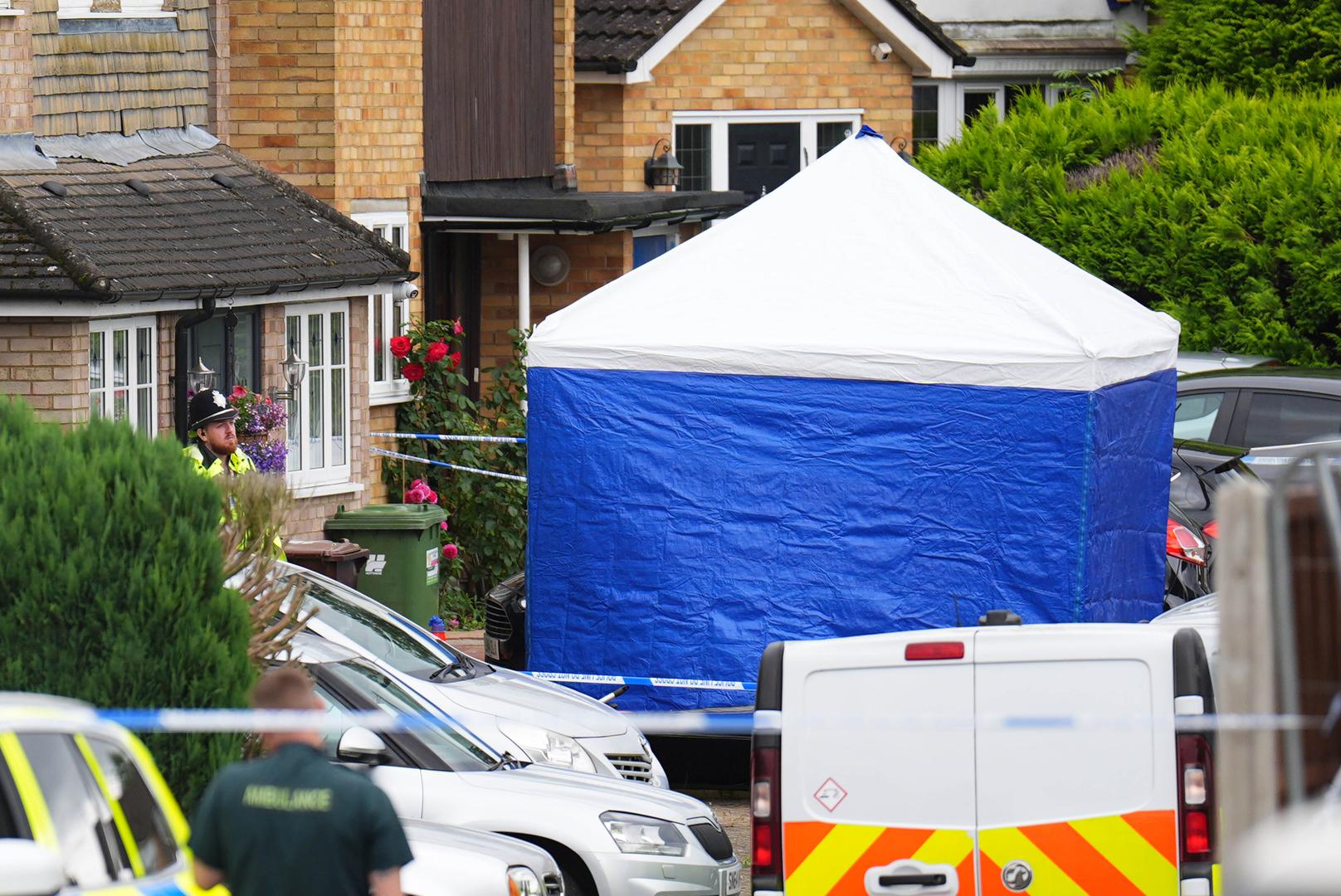 Police at the scene in Ashlyn Close, Bushey, Hertfordshire, where three women, who police believe to be related, were found with serious injuries and died at the scene a short time after police and paramedics were called just before 7pm on Tuesday. A manhunt has been launched for Kyle Clifford, 26, from Enfield, north London, who is wanted by detectives investigating the murders of the three women. Picture date: Wednesday July 10, 2024. Photo: James Manning/PRESS ASSOCIATION