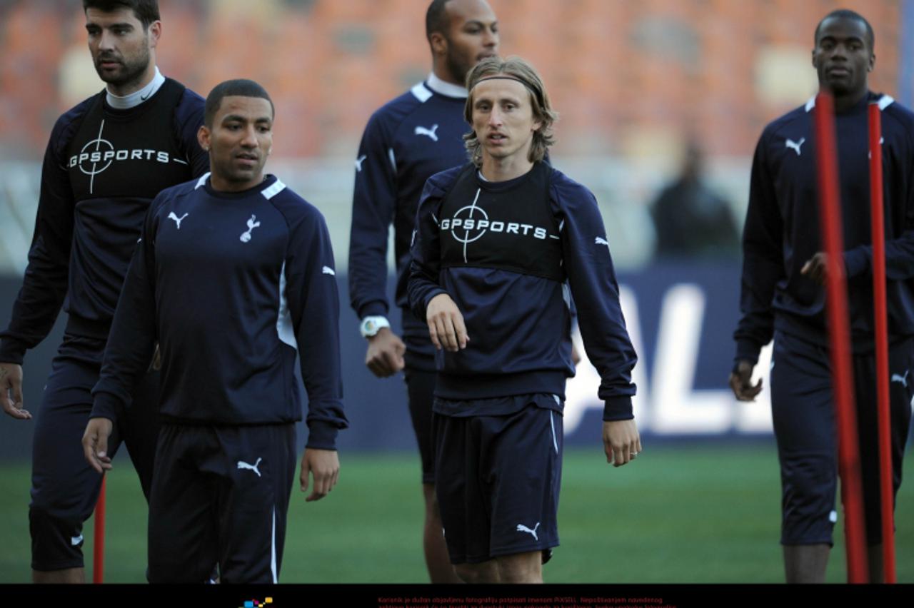 'Aaron Lennon and Luka Modric of Tottenham Hotspur Photo: Press Association/Pixsell'