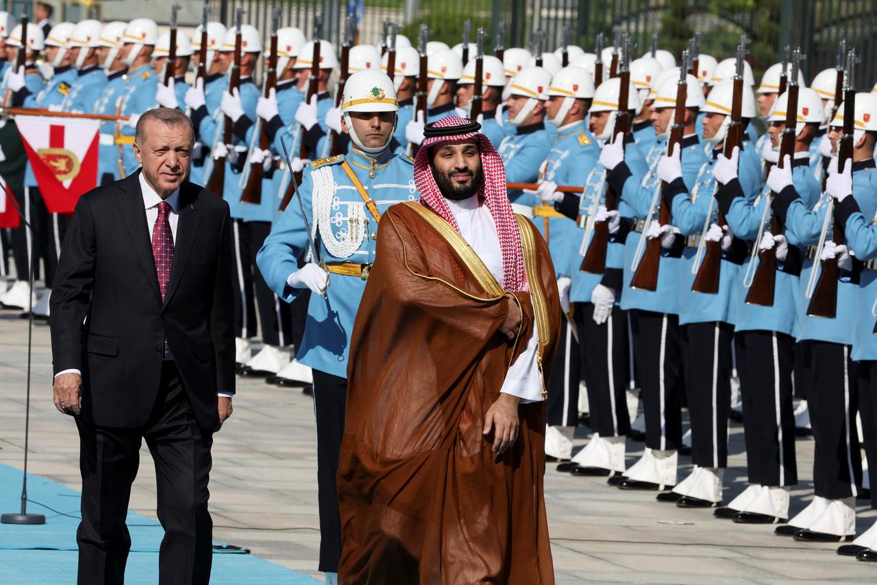 Turkish President Erdogan and Saudi Crown Prince Mohammed bin Salman meet in Ankara