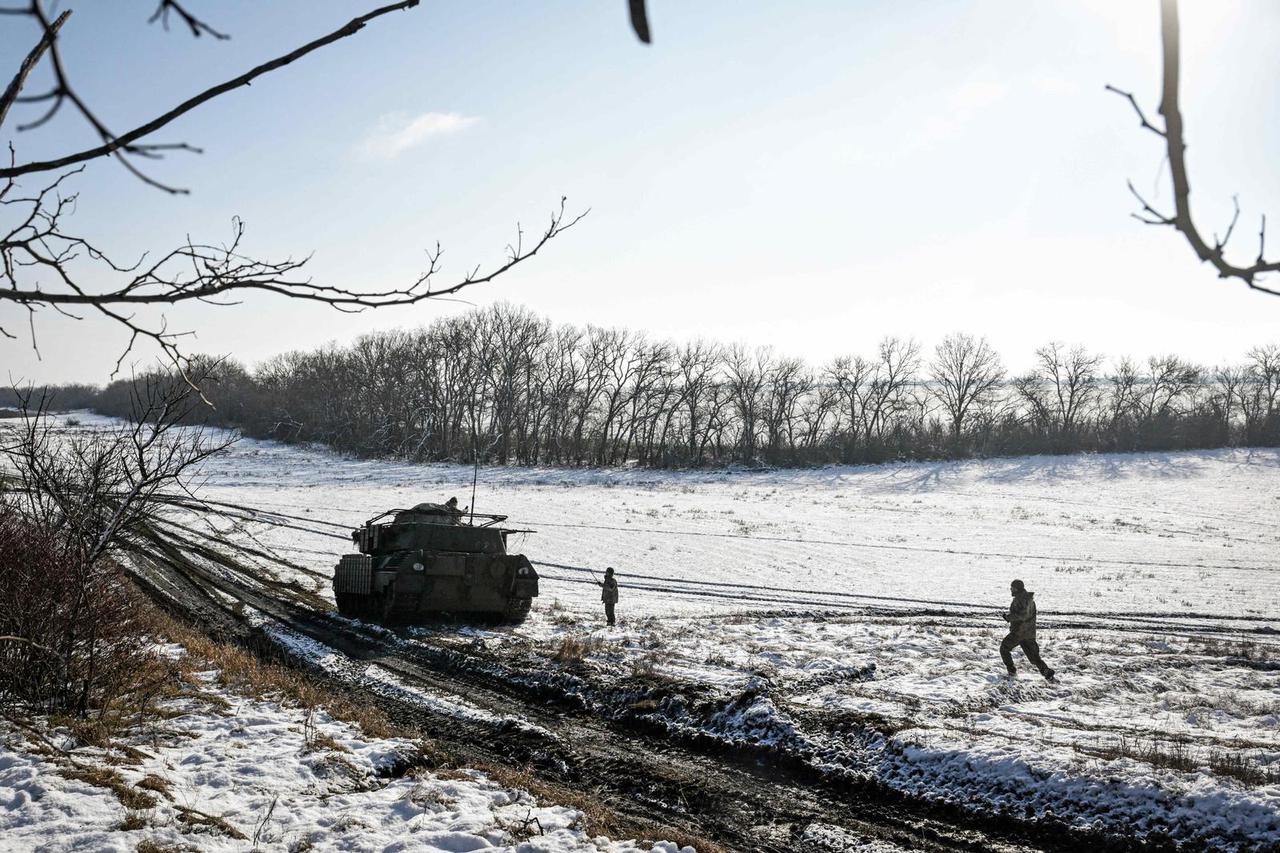 Tank Leopard 1A5 Military Fire Exercise - Ukraine