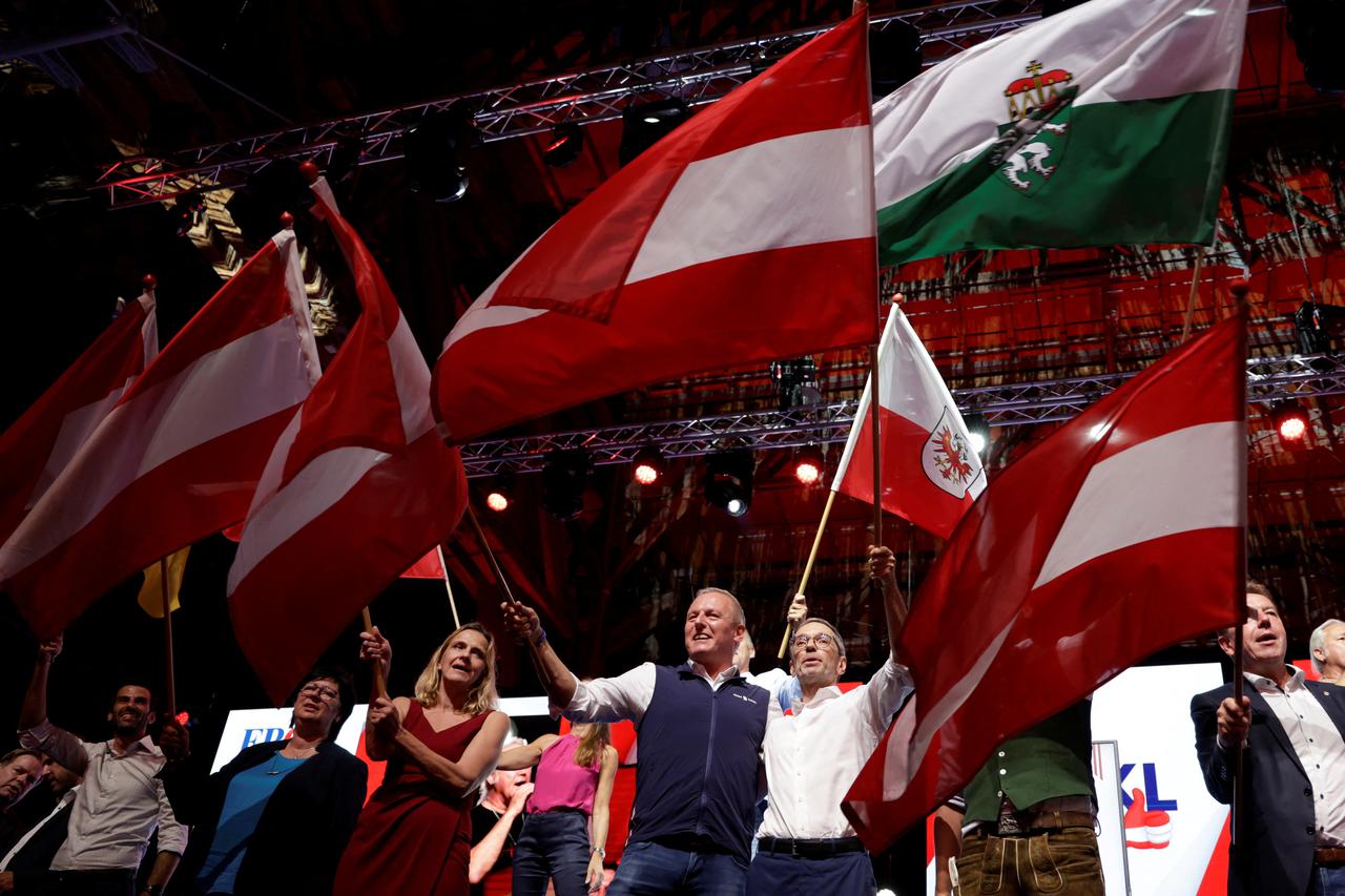 Austria's Freedom Party (FPOe) holds election campaign kick-off in Graz