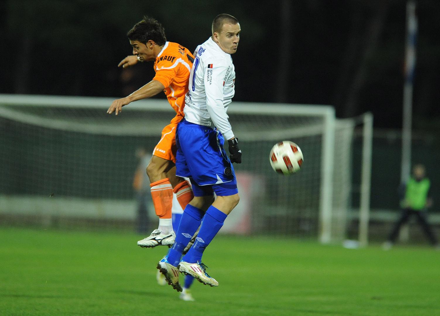 26.11.2011.,stadion Subicevac, Sibenik - 16. kolo MAXtv 1. HNL, NK Sibenik - NK Hajduk.Tonci Kukoc i Dragutin Golub
Photo: Hrvoje Jelavic/PIXSELL