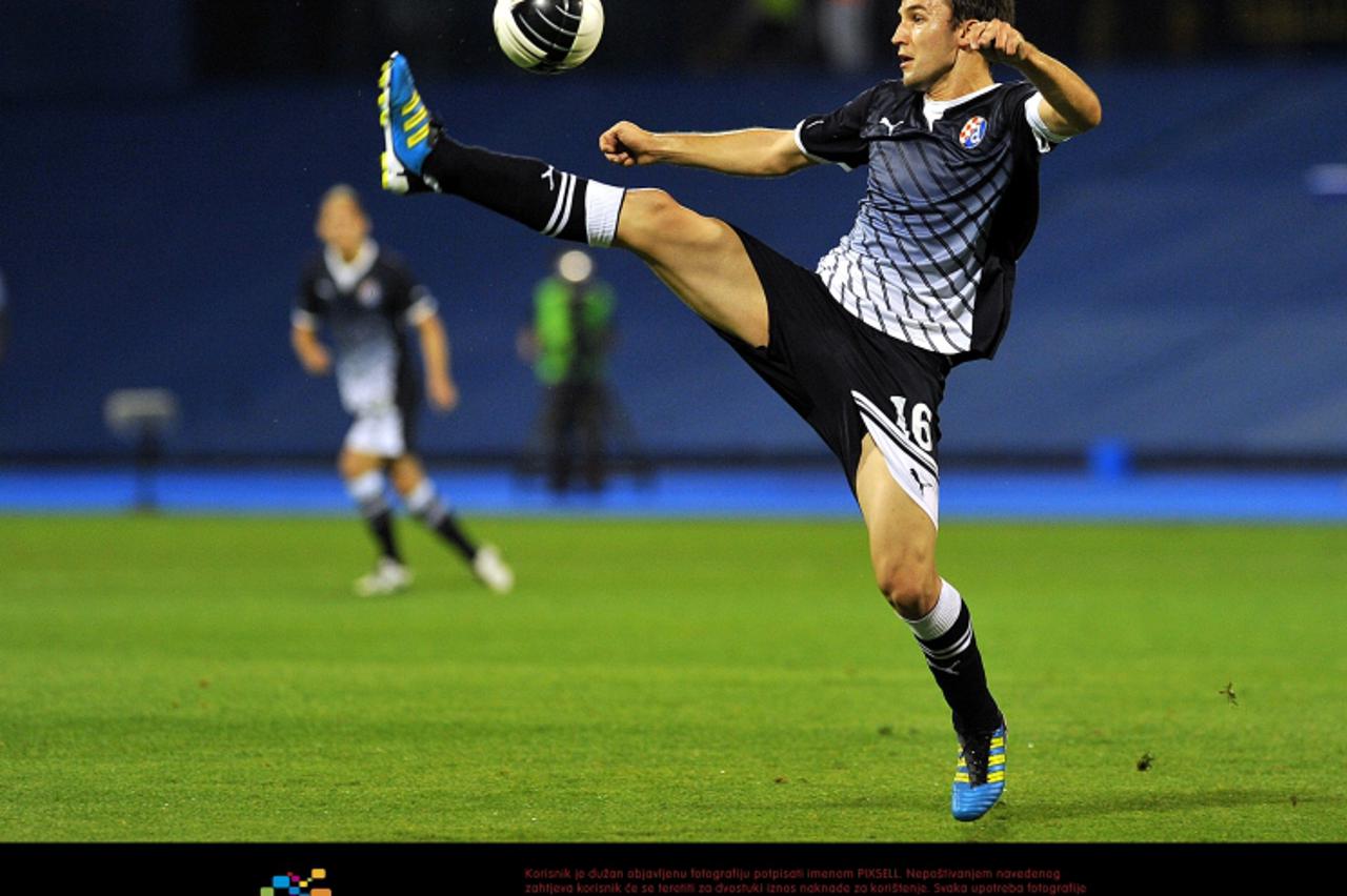 '03.08.2011., stadion u Maksimiru, Zagreb - Druga utakmica 3. pretkola Lige prvaka, GNK Dinamo - HJK Helsinki. Milan Badelj.  Photo: Goran Stanzl/PIXSELL'