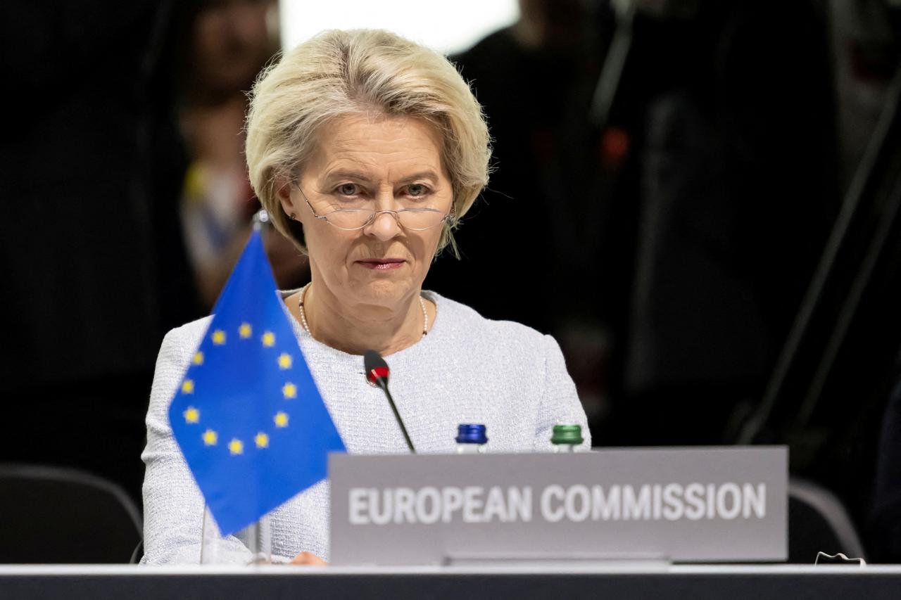 FILE PHOTO: Ursula von der Leyen, President of European Commission, attends the Summit on peace in Ukraine near Lucerne