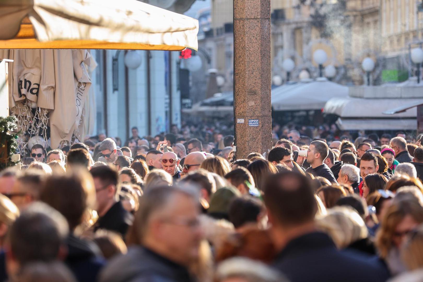 31.12.2022., Zagreb - Guzva u centru grada na zadnji dan 2022 godine. Photo: Luka Stanzl/PIXSELL