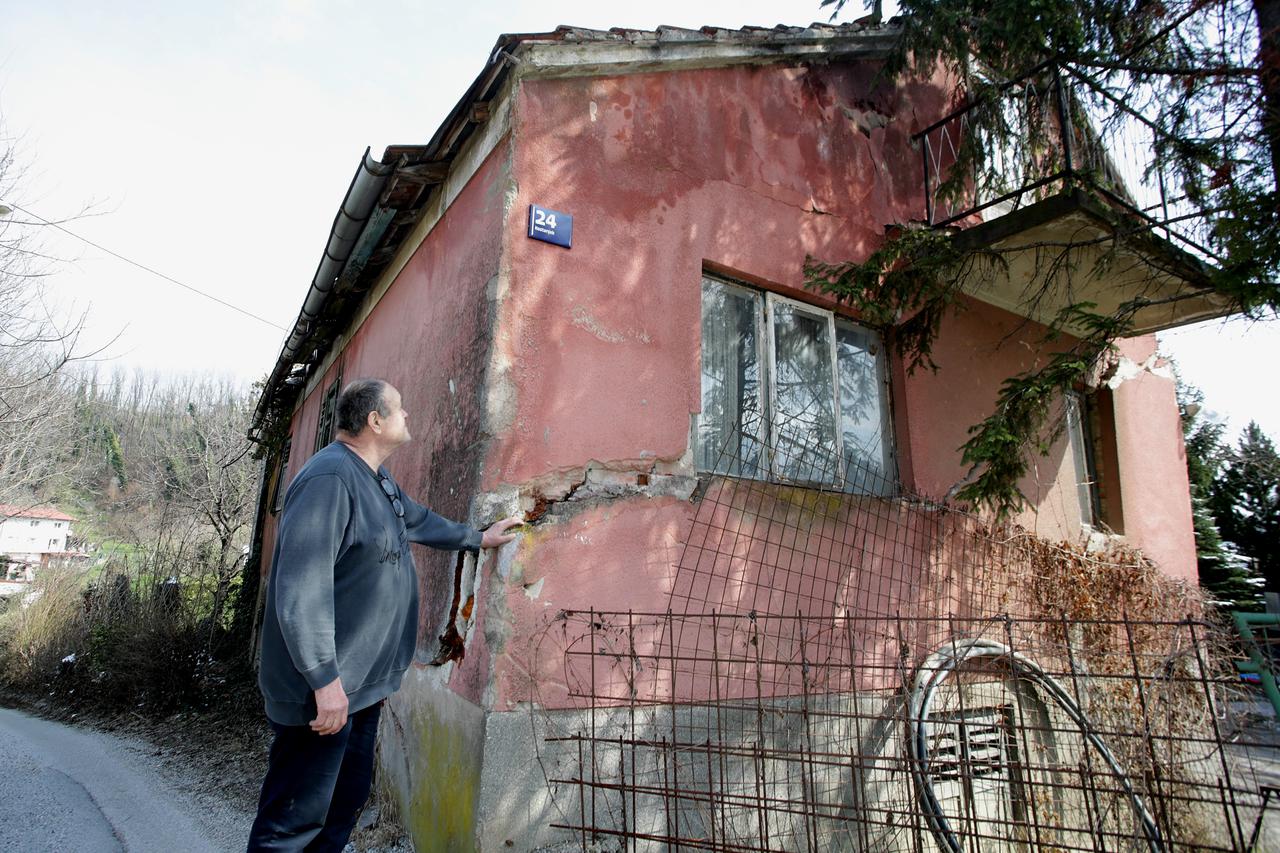 Zagreb: Klizište tla na području ulice Kostanjek