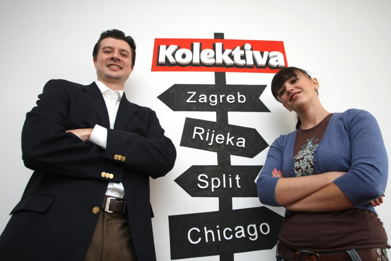 '06.05.2010. Zagreb, Hrvatska - Osnivaci tvrtke Kolektiva Web d.o.o. Martina Usmiani i Jeffrey Treichel. photo: Petar Glebov/PIXSELL'