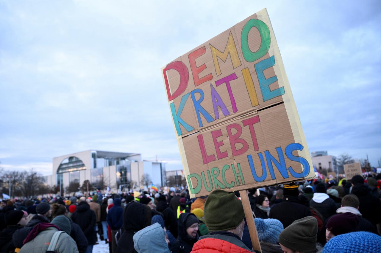 Protest against the Alternative for Germany party (AfD)