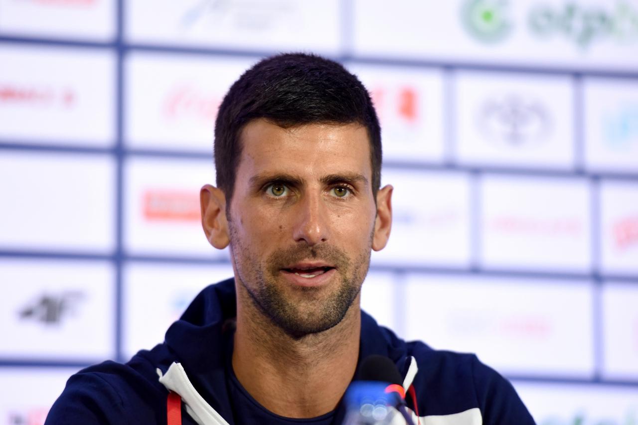 Novak Djokovic news conference in Belgrade