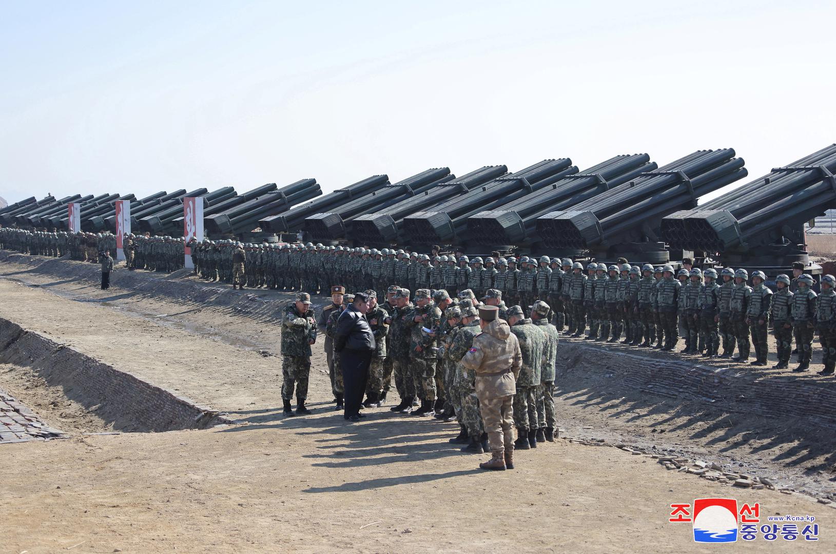 North Korean leader Kim Jong Un guides an artillery firing drill by the Korean People's Army, the country's military force, KCNA news agency reported, in North Korea, in North Korea, March 7, 2024 in this picture released on March 8, 2024, by the Korean Central News Agency.    KCNA via REUTERS    ATTENTION EDITORS - THIS IMAGE WAS PROVIDED BY A THIRD PARTY. REUTERS IS UNABLE TO INDEPENDENTLY VERIFY THIS IMAGE. NO THIRD PARTY SALES. SOUTH KOREA OUT. NO COMMERCIAL OR EDITORIAL SALES IN SOUTH KOREA. Photo: KCNA/REUTERS