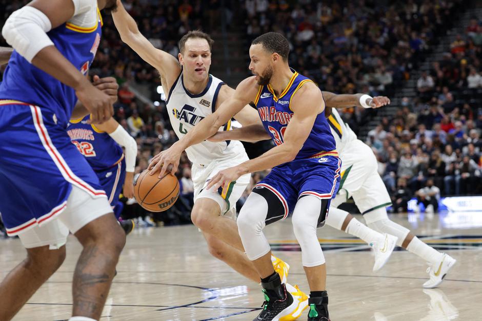 NBA: Golden State Warriors at Utah Jazz