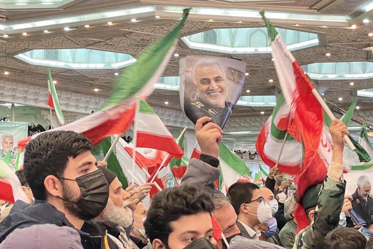 IRAN-TEHRAN-QASSEM SOLEIMANI-ASSASSINATION-ANNIVERSARY-GATHERING