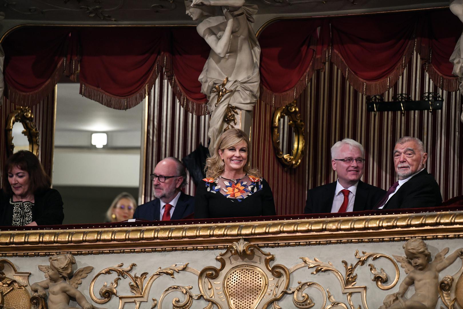 29.05.2022., Zagreb - Svecani koncert u povodu Dana drzavnosti i 30. obljetnice medjunarodnog priznanja Republike Hrvatske. Kolinda Grabar Kitarovic, Ivo Josipovic, Stipe Mesic Photo: Sandra Simunovic/PIXSELL