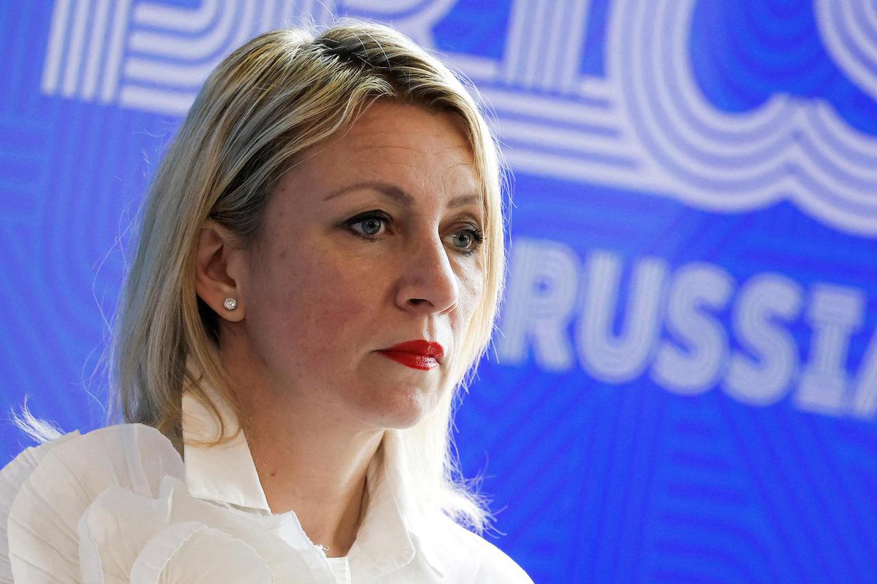 FILE PHOTO: Spokeswoman of Russian Foreign Ministry Maria Zakharova attends a press conference in Nizhny Novgorod