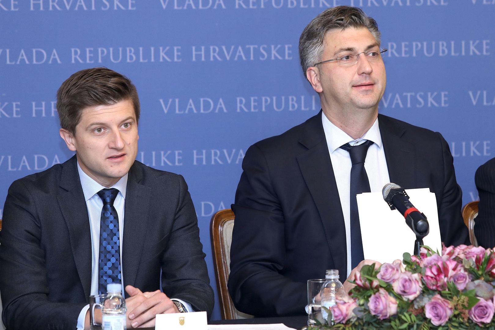 Zdravko Marić i Andrej Plenković