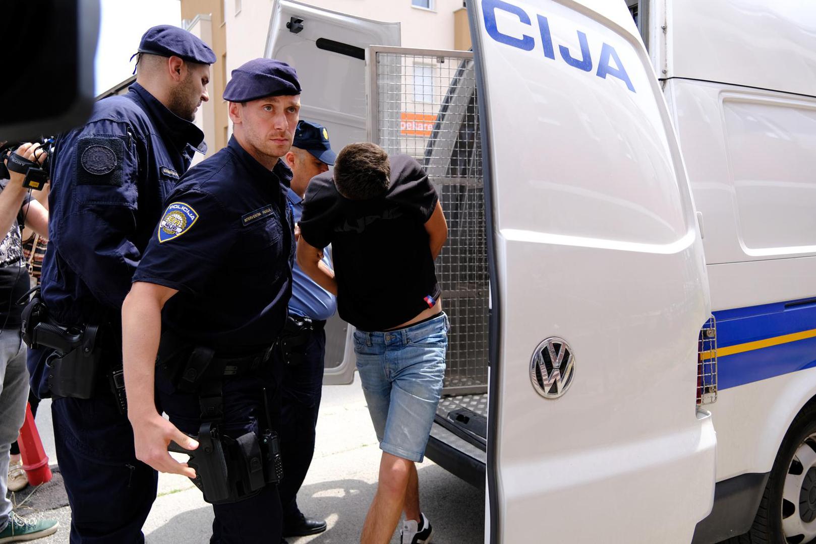 23.05.2022., Velika Gorica - U tijeku je ispitivanje navijaca nakon nereda na autocesti A1 kod Desinca. Dio navijaca doveden je na Zupanijski sud u Velikoj Gorici. Photo: Slaven Branislav Babic/PIXSELL