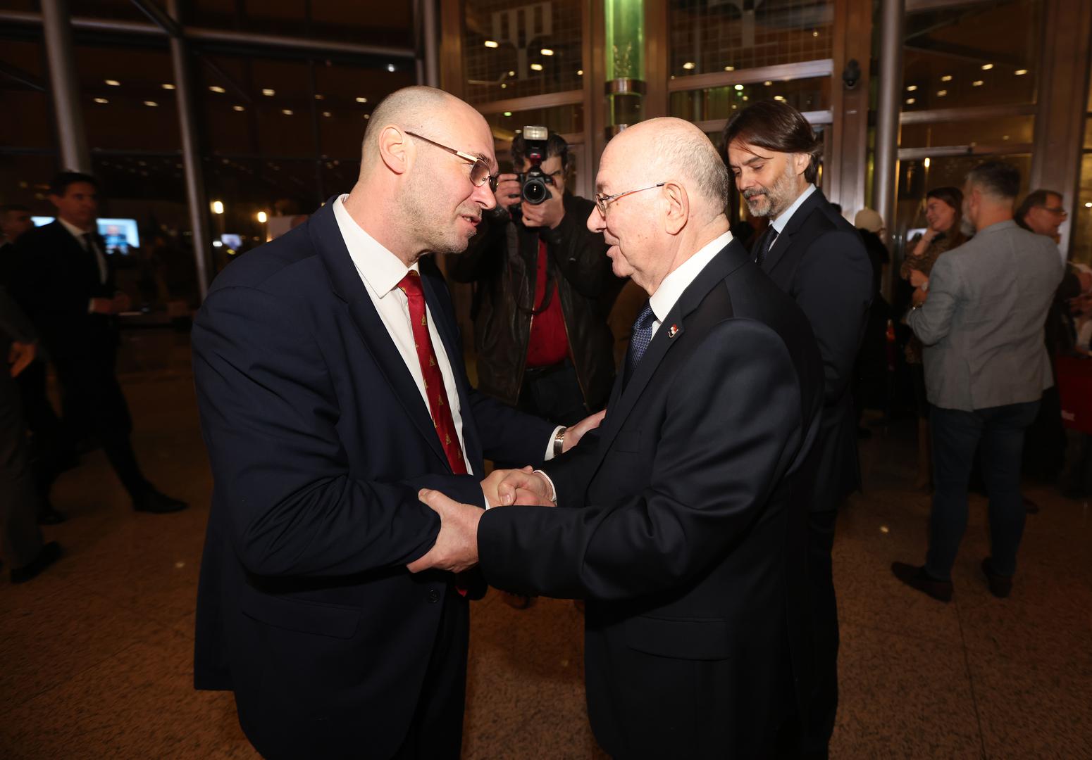 16.01.2023., Zagreb - U Nacionalnoj i sveucilisnoj knjiznici odrzana je promocija 2. dopunjenog izdanja knjige "Diplomatska oluja" Mate Granica. Mate Granic Photo: Boris Scitar/Vecernji list/PIXSELL