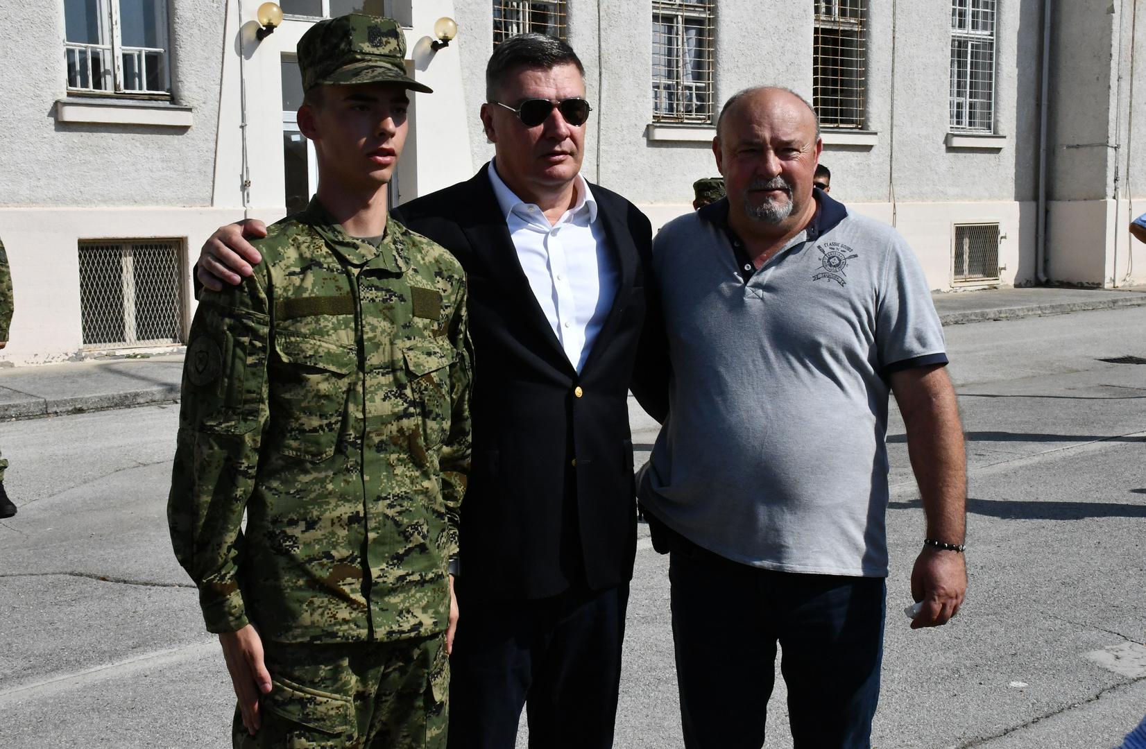 30.08.2024., Pozega - Predsjednik Republike i vrhovni zapovjednik Oruzanih snaga Republike Hrvatske Zoran Milanovic sudjelovao je na svecanoj prisezi 43. narastaja rocnih vojnika na dragovoljnom vojnom osposobljavanju u Pozegi. Photo: Ivica Galovic/PIXSELL