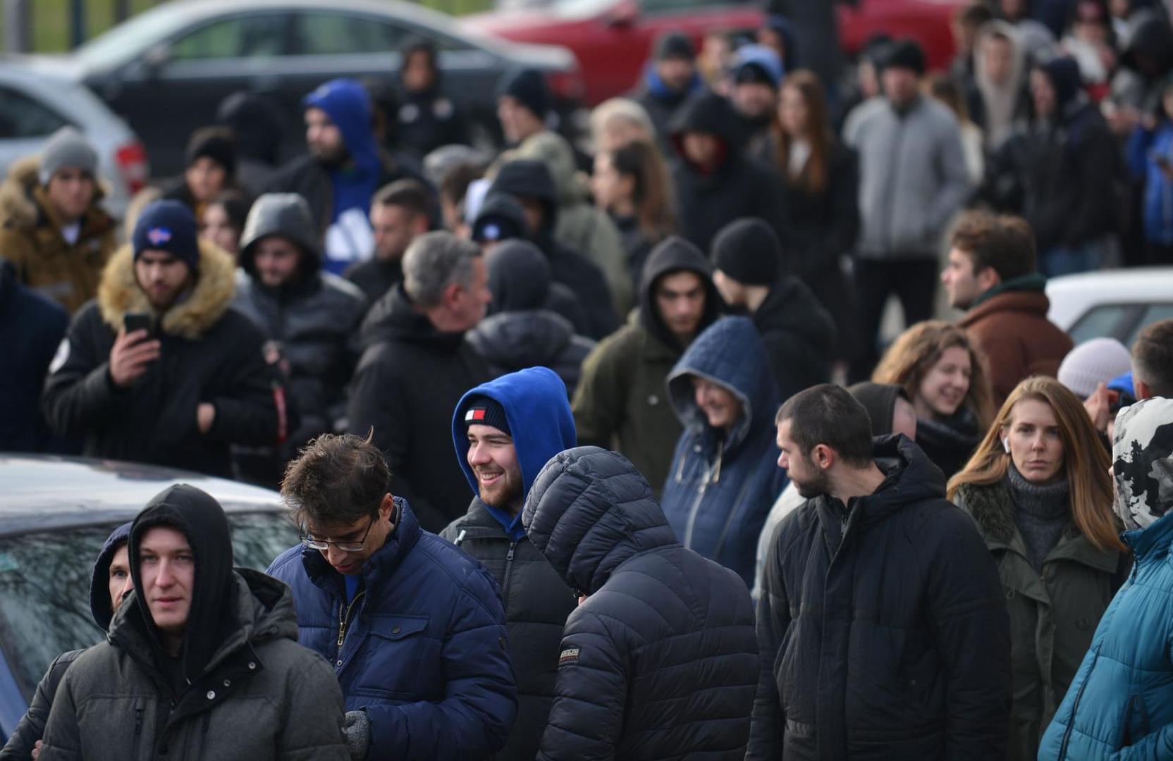 16.12.2023., Maksimir stadion, Zagreb - Guzva za kupnju karata najveceg hrvatskog derbija Dinama i Hajduka. Photo: Josip Mikacic/PIXSELL