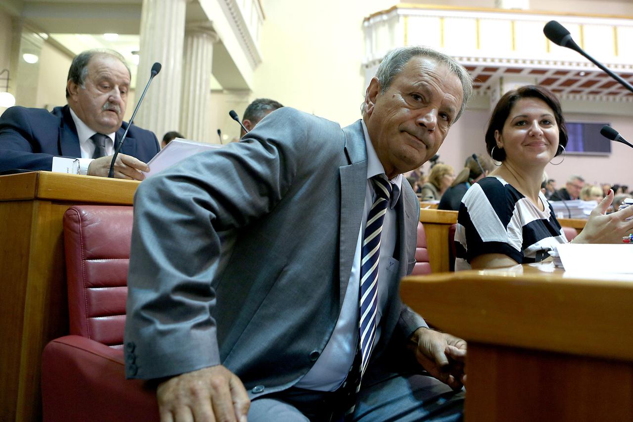 17.09.2014., Zagreb - Usvajanjem dnevnog reda i aktualnim prijepodnevom pocela je 14. sjednica Hrvatskog sabora. Zeljko Sabo.  Photo: Patrik Macek/PIXSELL