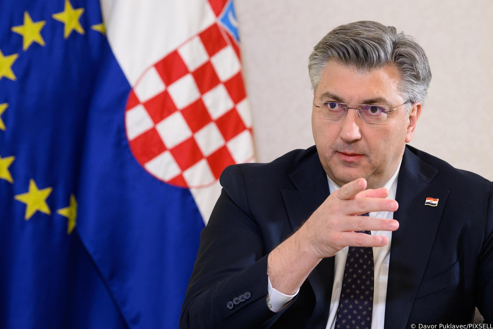 06.04.2023., Zagreb - Andrej Plenkovic, Predsjednik Vlade Republike Hrvatske.
 Photo: Davor Puklavec/PIXSELL