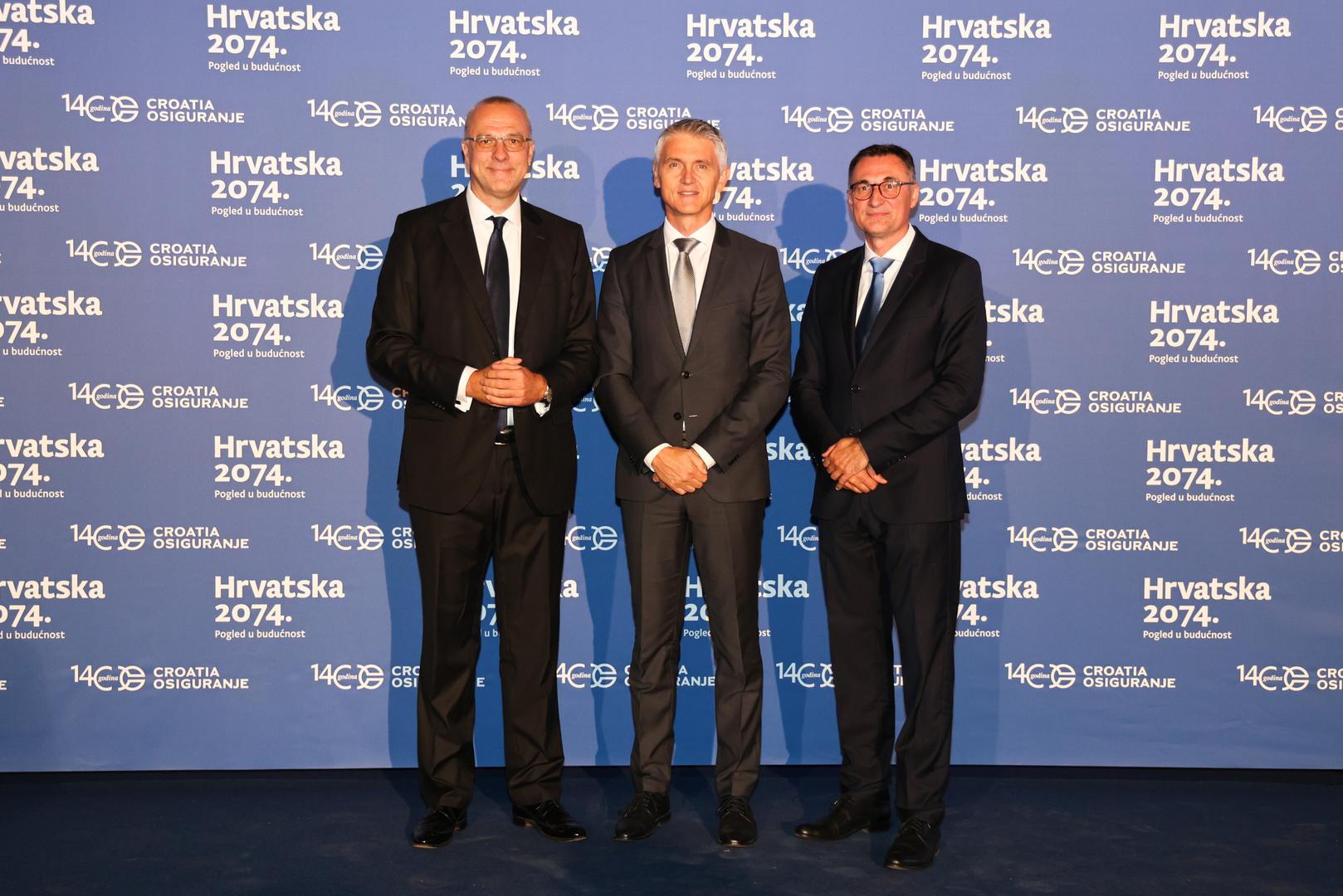 Davor Tomašković (Croatia osiguranje), Gordan Kolak (Končar) i Robert Vučković (Croatia osiguranje)