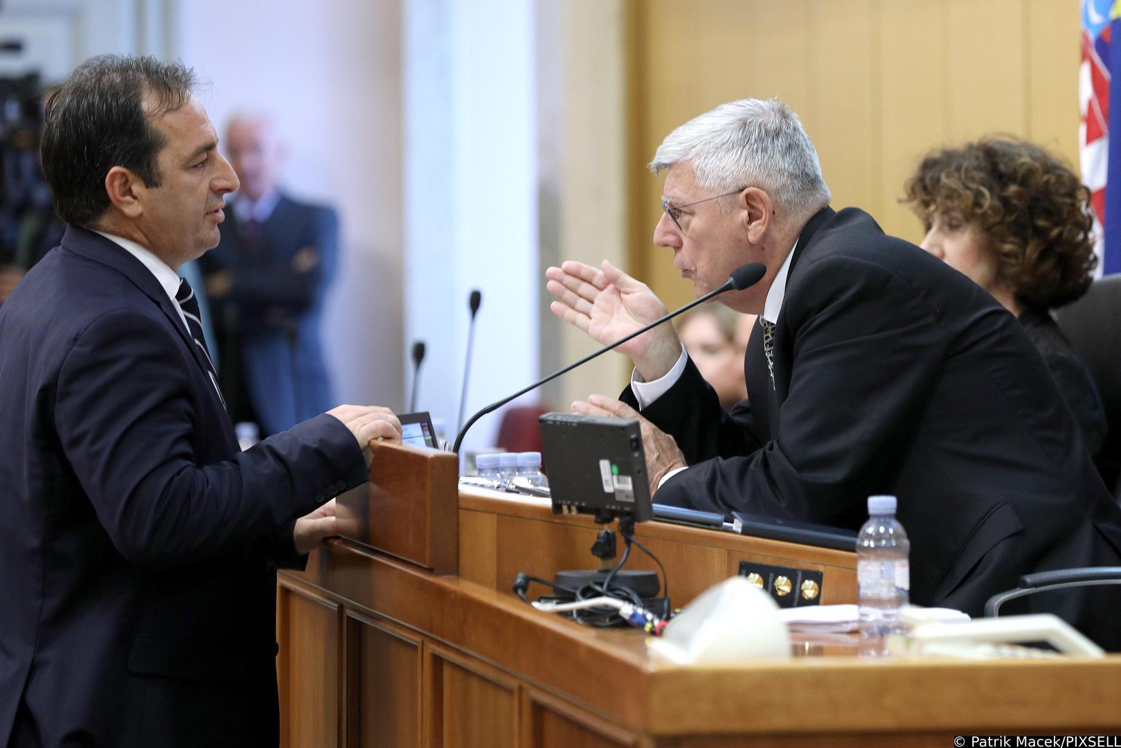 24.10.2023., Zagreb - Premijer Andrej Plenkovic dosao je u Sabor i u nastavku sjednice podnosi godisnje izvjesce Vlade Republike Hrvatske.   Photo: Patrik Macek/PIXSELL