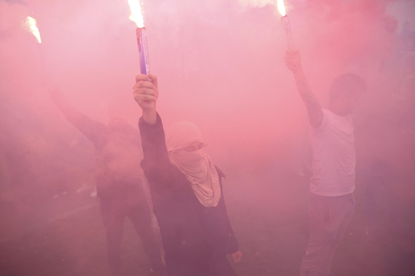 22.10.2023., Sarajevo, Bosna i Hercegovina - Prosvjed podrske Palestinskom narodu odrzan je u Sarajevu. Photo: Armin Durgut/PIXSELL