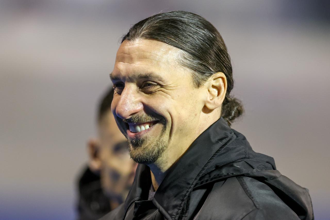 Zlatan Ibrahimović na susretu Dinama i Milana u Ligi prvaka