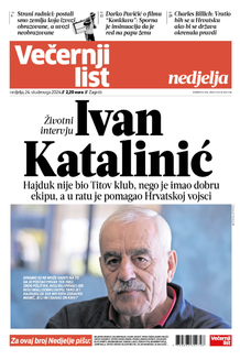 Večernji list naslovnica