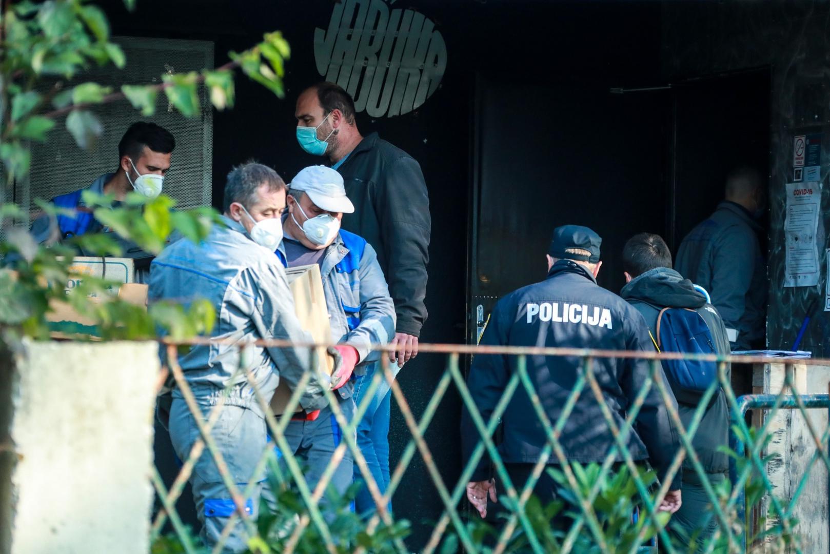 20.10.2020., Zagreb - Delozacija Glazbenog kluba Jabuka nakon sto je Opcinski sud u Zagrebu odnio rjesenje o ovrsi Grada Zagreba kao ovrsitelja. Photo: Sanjin Strukic/PIXSELL