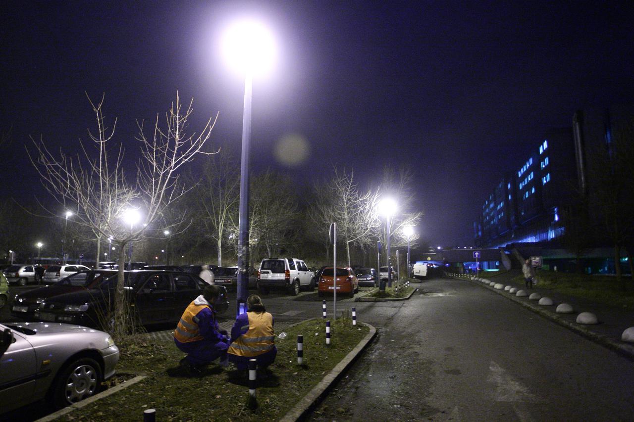 Zagreb: Popravak rasvjete na parkingu KB Dubrava  