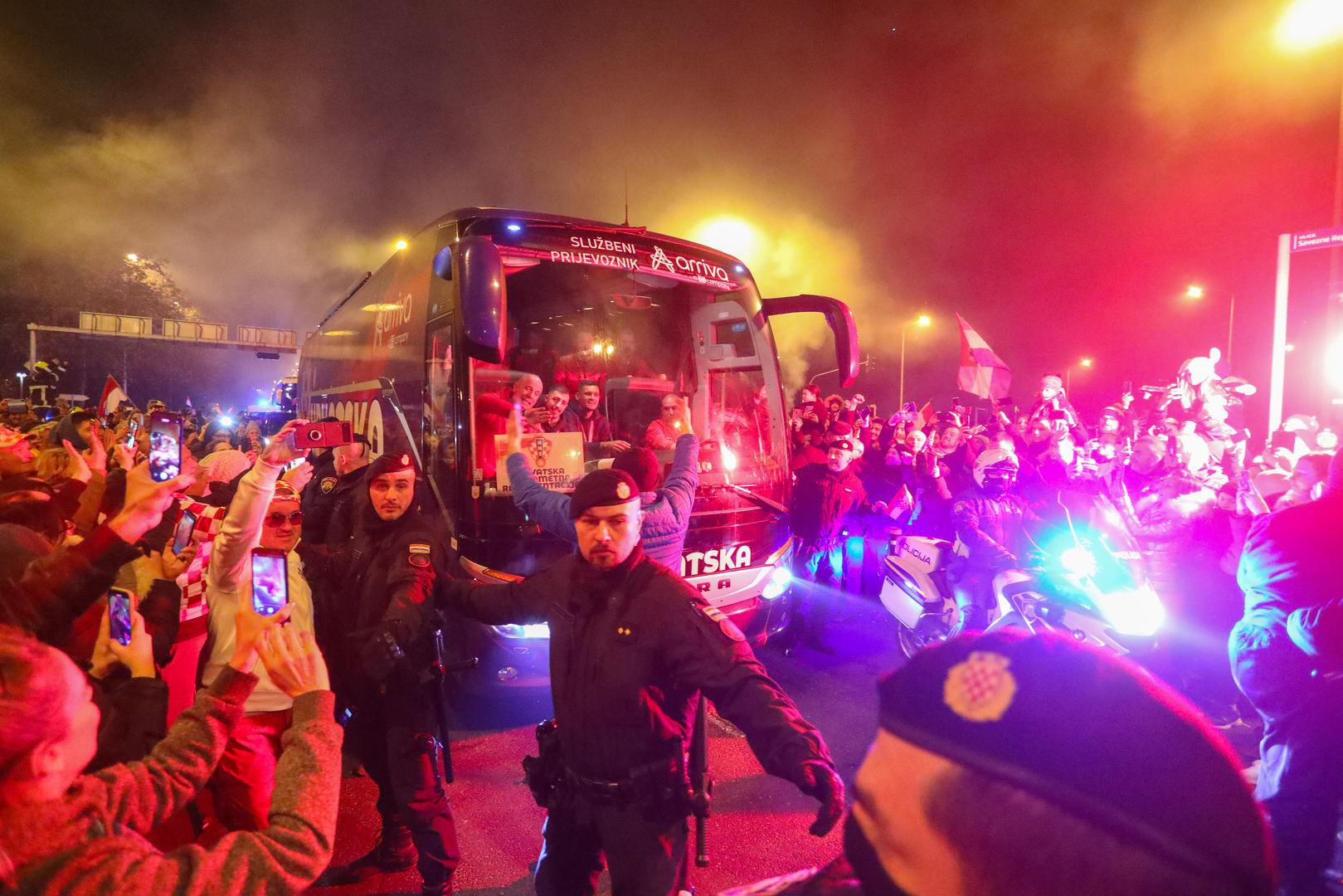 18.12.2022., Zagreb - Svecani docek hrvatske nogometne reprezentacije u Zagrebu nakon osvojenog treceg mjesta na Svjetkom prvenstvu u Katru. Photo: Kristina Stedul Fabac/PIXSELL