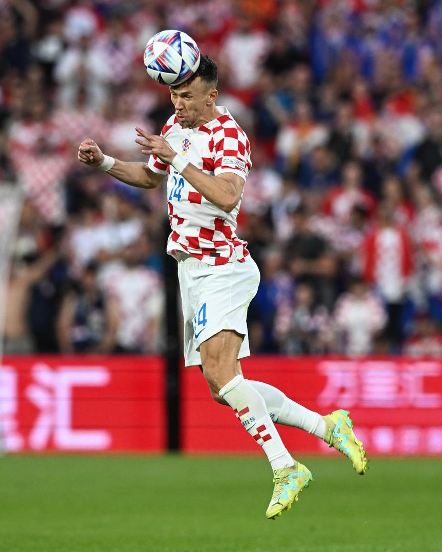 14.06.2023., stadion Feyenoord "De Kuip", Rotterdam, Nizozemska - UEFA Liga Nacija, polufinale, Nizozemska - Hrvatska. Ivan Perisic Photo: Marko Lukunic/PIXSELL