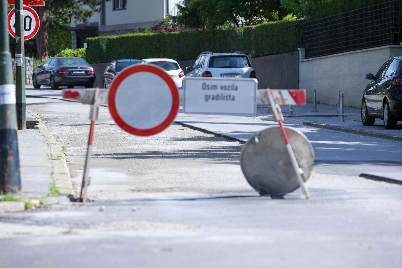 Zagreb: Radovi u ulici Tuškanac