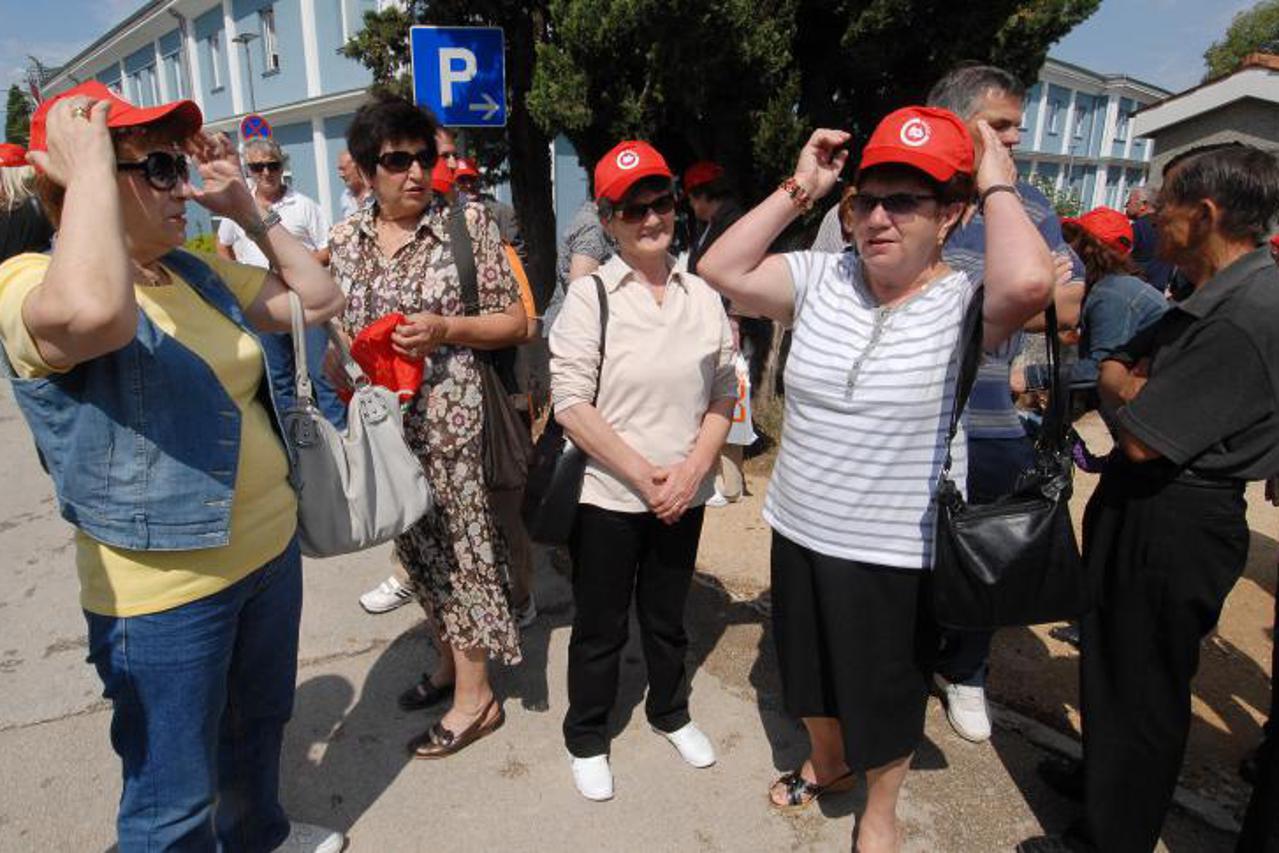 zadar, prosvjed bivših radnika (1)