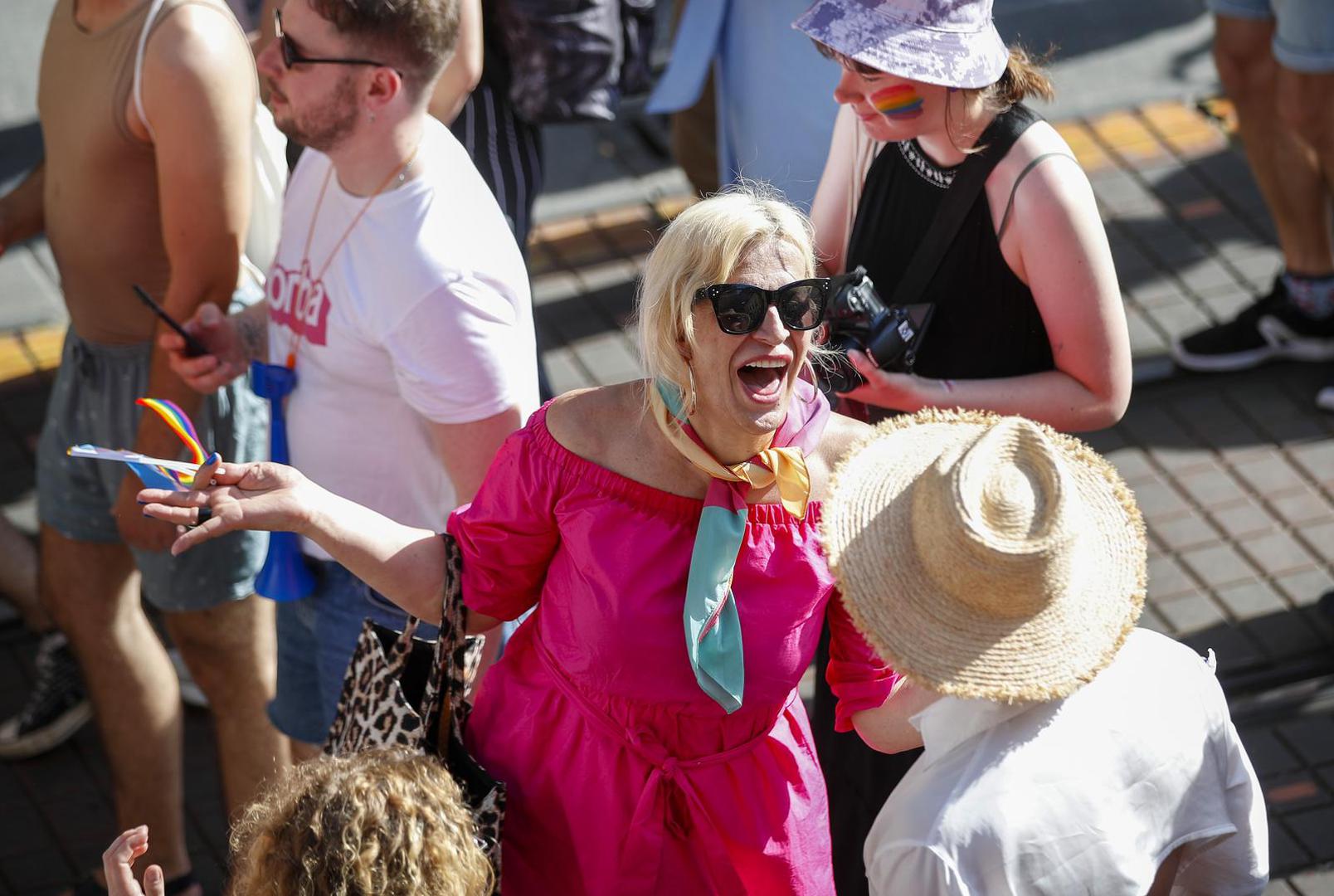 04.06.2022., Zagreb - 21. Povorka ponosa LGBTIQ+ zajednice, osoba i duginih obitelji Zagreb Pridea ove se godine odrzava pod sloganom "Dajte nam nasa cetiri zida!". Photo: Slavko Midzor/PIXSELL